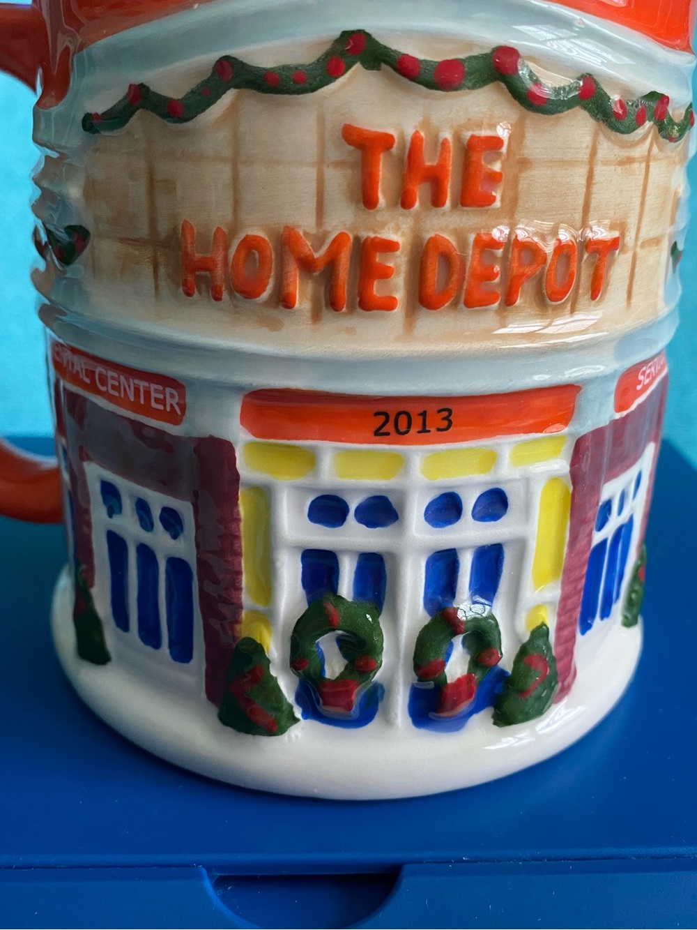 The Home Depot Store 2013 ceramic Christmas Mug 19 oz. Christmas Storefront - Picture 2 of 15